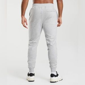 Gymshark Crest Joggers - Light Grey Marl XS